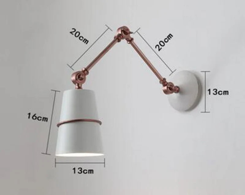Creative Nordic Retractable Wall Lamp LOFT Industrial Light Simple Decorative Light for Restaurant Study Bedroom Bedside Office (8)