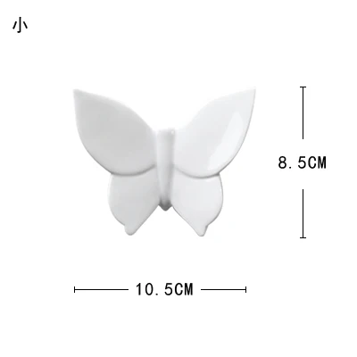 Креативные керамические настенные украшения в виде бабочки, скандинавские украшения для дома, украшение для комнаты - Цвет: 1