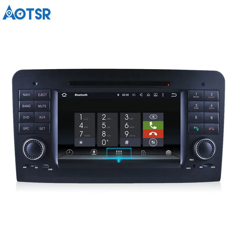 Top Aotsr Android 8.0 Car DVD player GPS Navigation Headunit For Mercedes Benz ML W164 GL X164 (2004-2012)  2 din radio media 7
