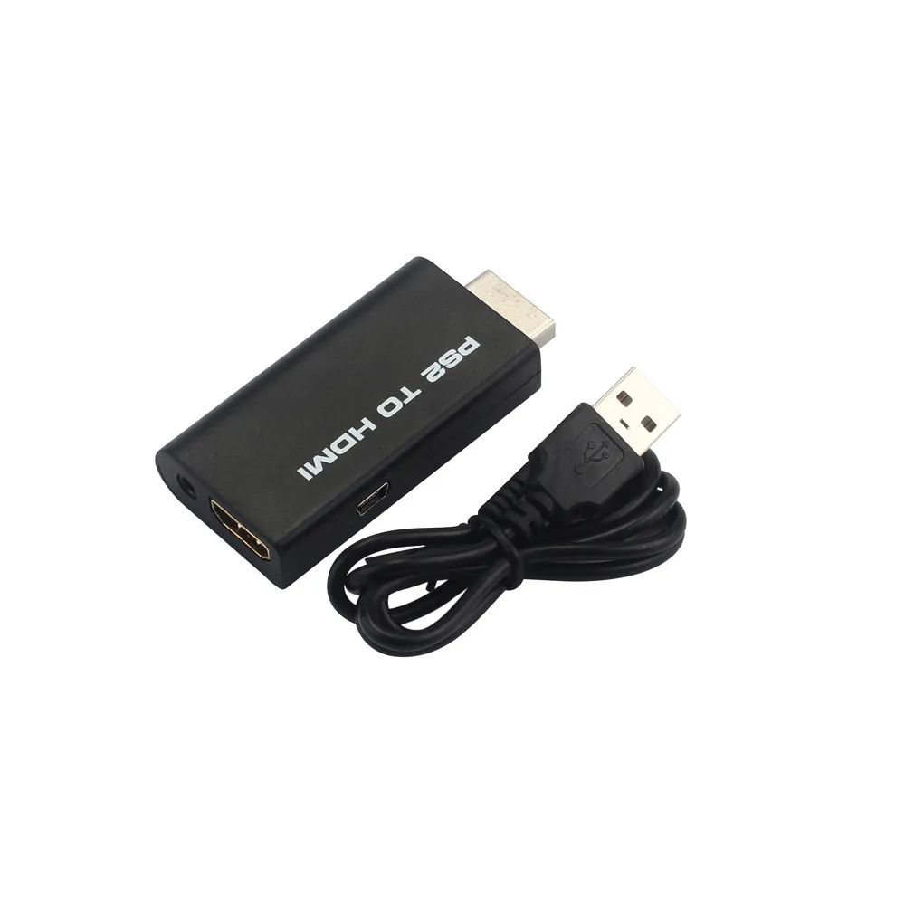 PS2 To HDMI Audio Video Cable Converter Adapter With 3.5mm Audio Output