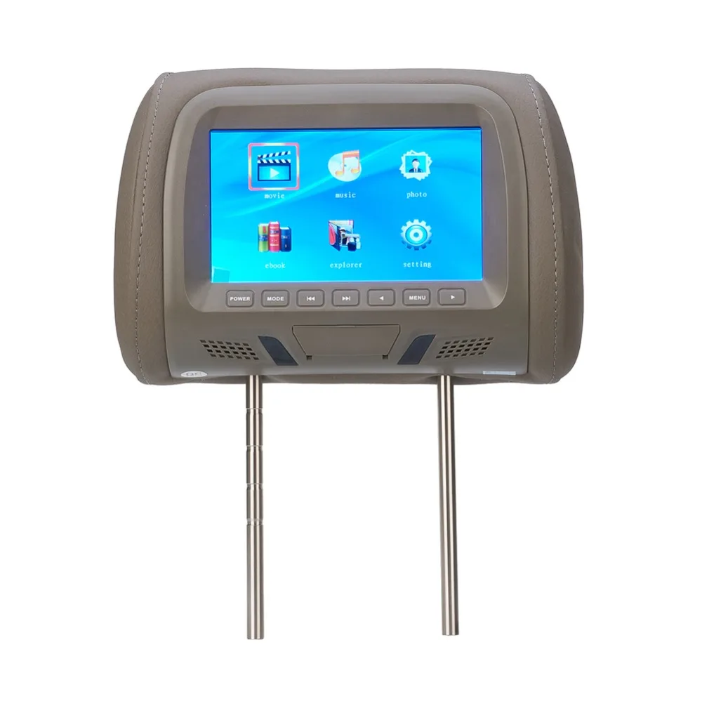 

7inch Size Car Monitor Car Headrest Monitor Player With FM MP5 Wireless game Pillow Monitor