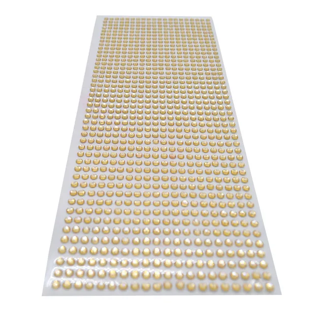 3mm 4mm 5mm 6mm Self Adhesive Crystal Rhinestone Stickers Mobile Phone Car Art Craft Decals Scrapbooking Bling Acrylic Stickers light coffee