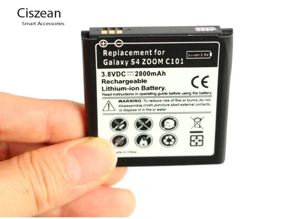 Сменный литий-ионный аккумулятор Ciszean B740AC/K/E/U для Samsung Galaxy S4 Zoom C101 C1010 C105A C105 NXF1 NX3000