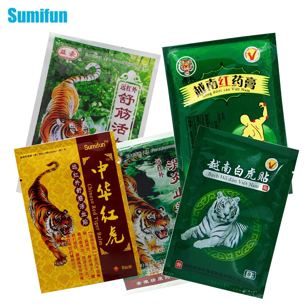 Sumifun 5 типов 48 шт. пластырь с тигром мышцами от артрита 100% оригинальный китайский