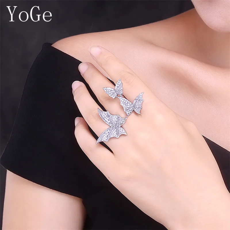 YoGe свадебные и вечерние ювелирные изделия для женщин R3766C Мода AAA CZ 3 ширина