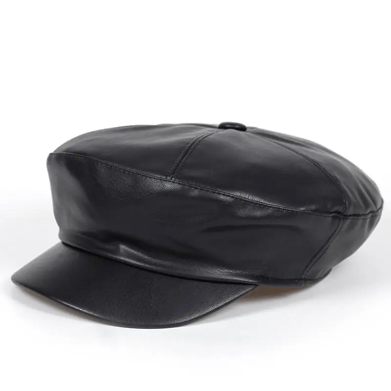 leather deerstalker hat