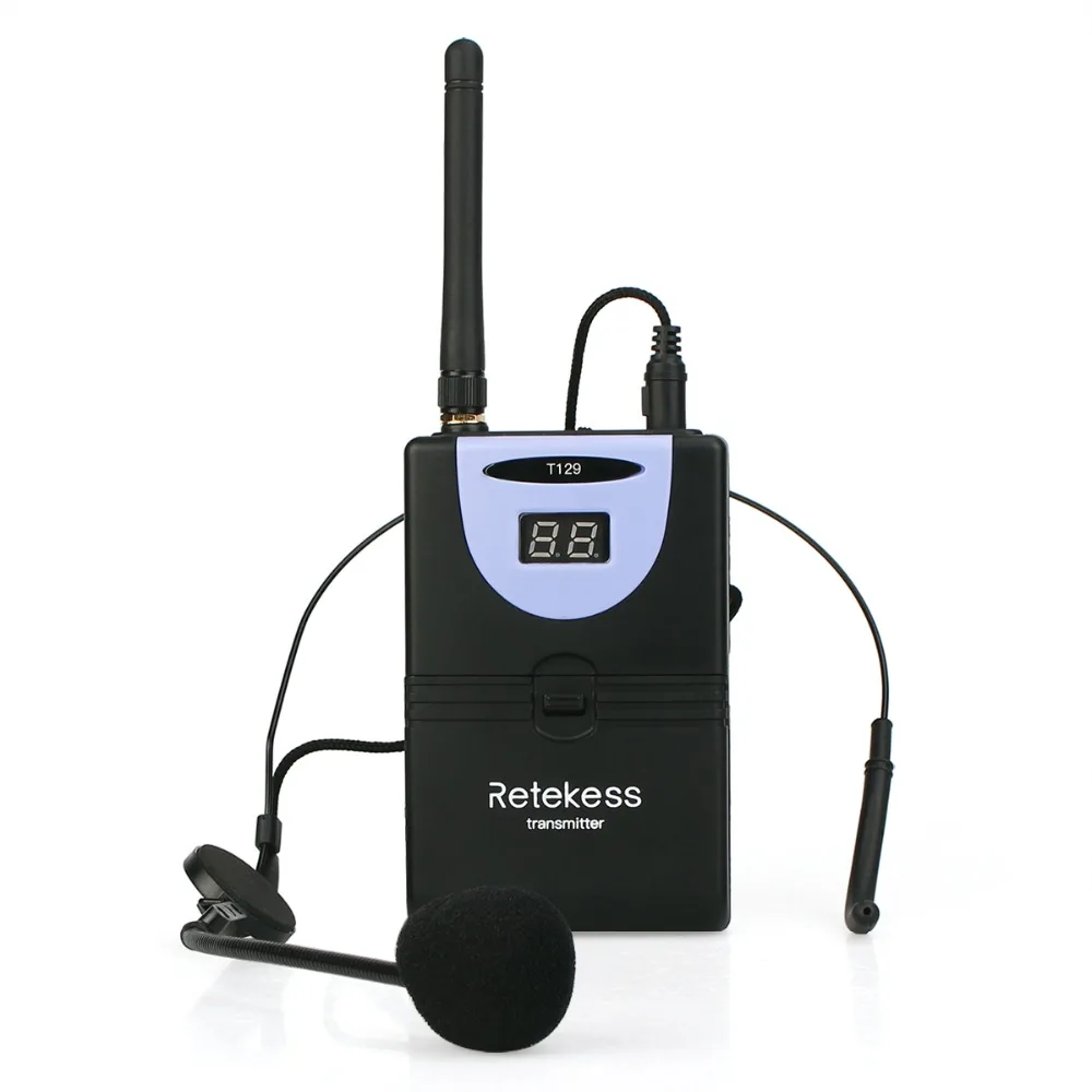 RETEKESS T129 اللاسلكية نظام مرشد سياحي الصوت ميكروفون المساعدة الاستماع نظام ل مؤتمر الكنيسة الترجمة