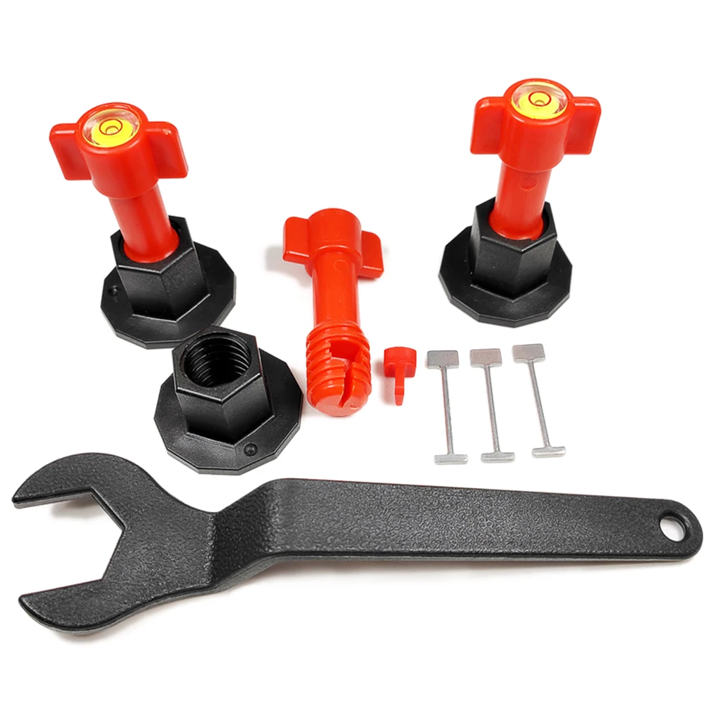 

24pcs/set For Flooring Wall Accurate Tile Leveler Replacement Locator Hand Tool Adjustable Reusable Spacers Wedges Construction