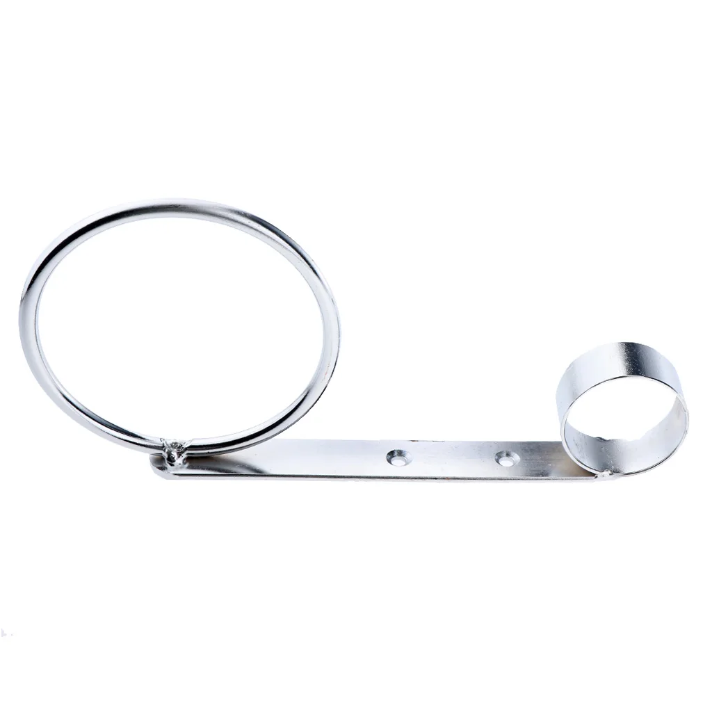 Bathroom Round Hair Dryer Holder Hair Care Tools Straighteners Iron Holder Wall Mount Chrome Finished Stainless Steel	
