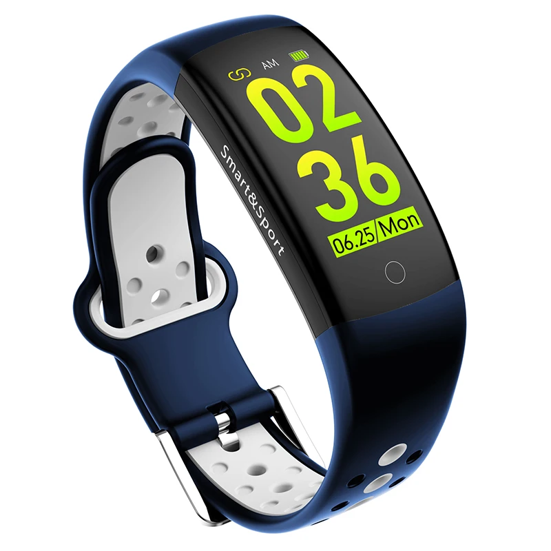 Q6S Smartband цвета 3D динамический монитор сердечного ритма кровяного давления умный Браслет Водонепроницаемый спортивный фитнес часы