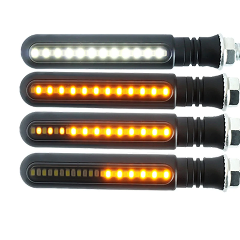 

Motorcycle Turn Signals Led Flowing Water Flashing Lights Running Blinker For Honda