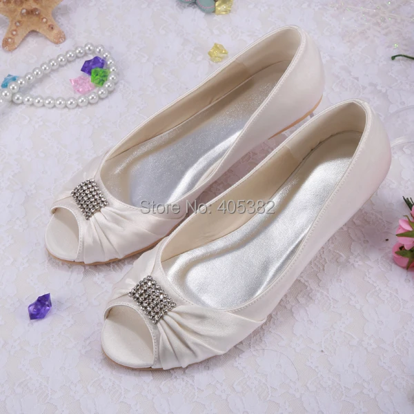 Wedopus Custom Crystals Rhinestone White Ivory P Toe Bridal Wedopus Custom Crystals Rhinestone White Ivory P Toe Bridal Wedding Shoes Ballet Flats Style In Women S From On Aliexpress Alibaba