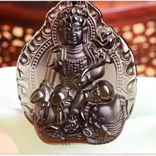 Новое место нового из натурального прозрачного камня Samantabhadra кулон Зодиак дракон змея patron natal Будда