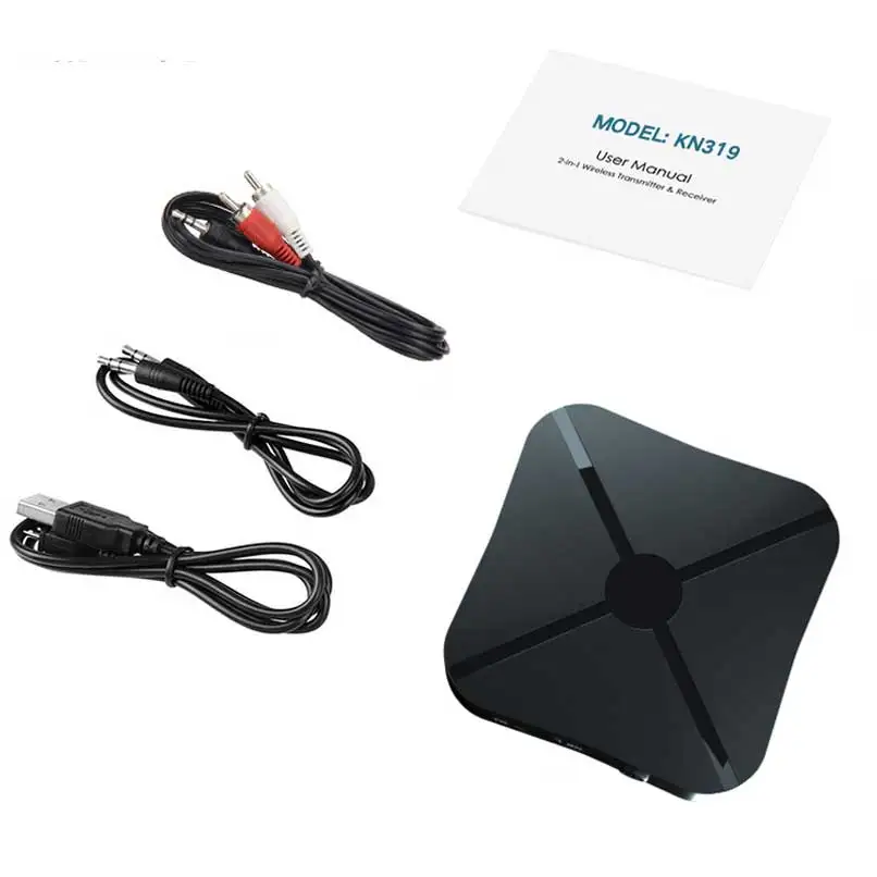 Rovtop 2 в 1 беспроводной Bluetooth 4 аудио приемник передатчик для ТВ 3 5 мм AUX адаптер