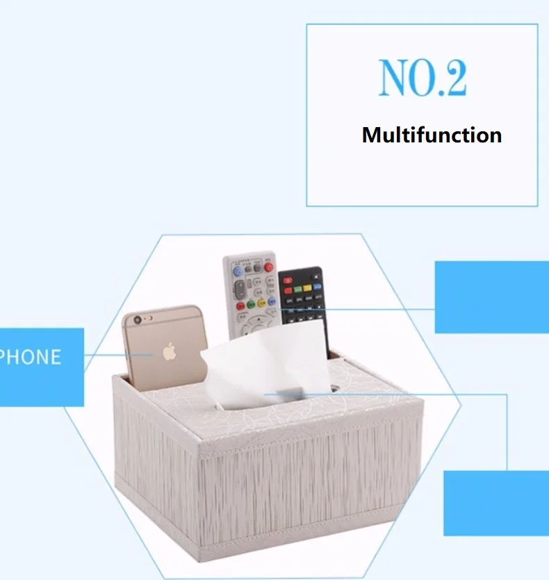 Oussirro новая мода коробка ткани многофункциональный держатель для салфеток из искусственной кожи для хранения пульта дистанционного
