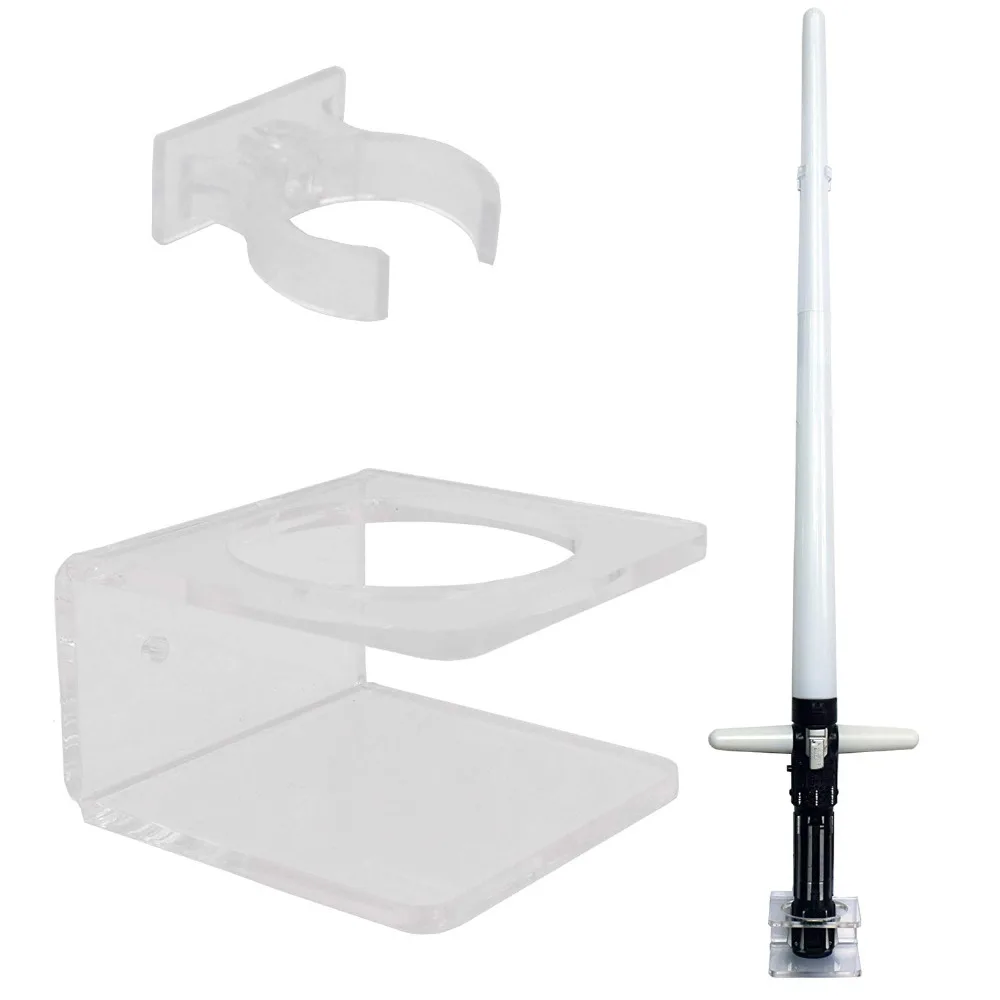 

Clear Light saber Wall Mount Wall Rack Wall Holder - Hardware Included.