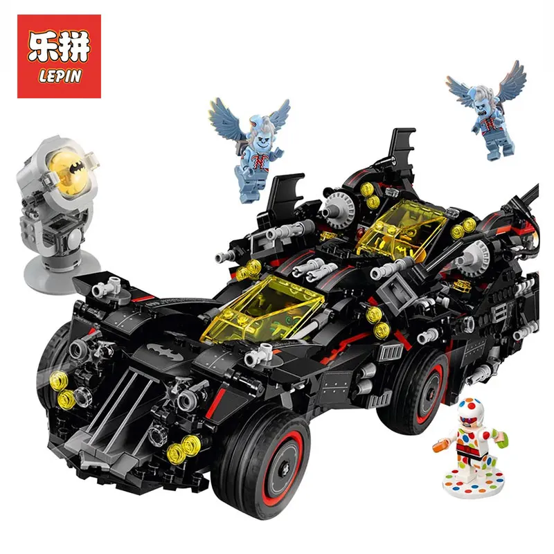 

LEPIN 07077 Genuine Batman Movie Series Ultimate Batmobile Educational toys Model Building Blocks Bricks LegoINGlys 70917