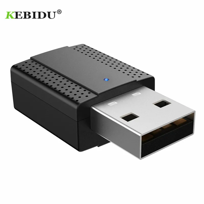 

KEBIDU Portable USB Bluetooth 5.0 Transmitter Receiver 3.5mm Mini AUX Audio Wireless Adapter for Car TV PC Bluetooth Receiver
