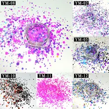 6 Bottles/set Plastic Nail Art Glitter Powder Color Mixed Nail Glitter Sequins Women Beauty Salon Manicure Tools 1/2/3mm ###H8 6 Bottles/set Plastic Nail Art Glitter Powder Color Mixed Nail Glitter Sequins Women Beauty Salon Manicure Tools 1/2/3mm ###H8