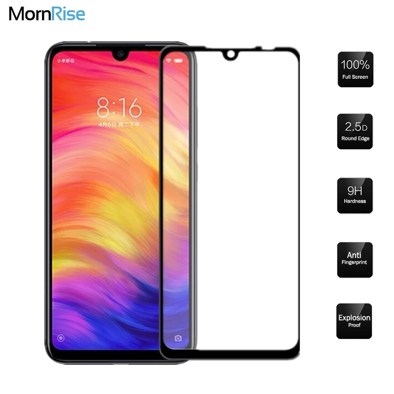 

2PC Full Cover Tempered Glass For MI Xiaomi Redmi Note 7 Pro Glass Screen Protector Film For Redmi 7 7A Protective Glass Guard
