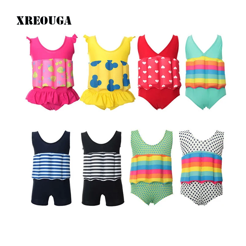 Baby Swimwear Infant Floating Buoyancy Swimsuit Girl bikini Boys Bathing Suit Toddler Swim