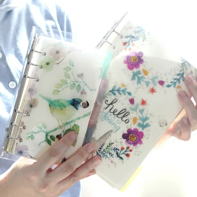 Transparent Cover Spiral Notebook A6 A7 A5 Binder Notebook Loose Leaf Grid Notebook And Blank Notebook Set Transparent Cover Spiral Notebook A6 A7 A5 Binder Notebook Loose Leaf Grid Notebook And Blank Notebook Set