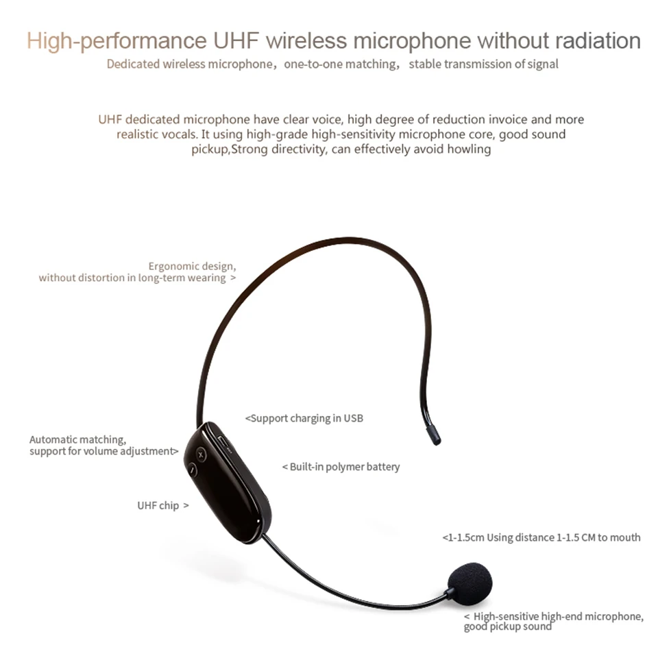 fio portátil amplificador voz usb lautsprecher para