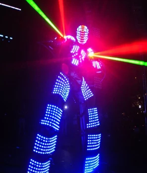

DHL free shipping LED Costume /LED Clothing/Light suits/ LED Robot suits/ Kryoman robot/ david guetta robot / color customized