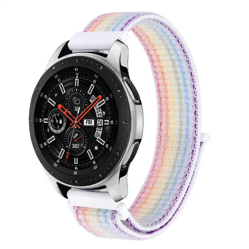 

Sport Nylon Loop Band for Samsung Galaxy Watch 46mm Bands/Gear S3 22mm 20mm Breathable Wrist Strap for Galaxy Watch 42mm/Gear S2