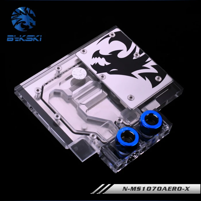 Блок Водяного Охлаждения видеокарты Bykski N-MS1070AERO-X MSI GeForce GTX 1070 AERO 8G OC
