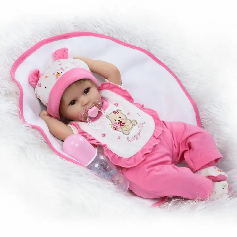 40 см Мягкая силиконовая кукла для новорожденных bebe игрушка реалистичный игровой