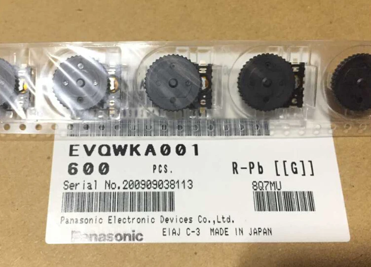 5PCS/LOT Wheel encoder with switch patch feet EVQWKA001 wheel dial
