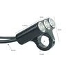 Interrupteurs universels pour Honda et Yamaha, montage au guidon, anti-brouillard, klaxon, démarrage électrique, bouton de commutation, avec indicateur ► Photo 2/6
