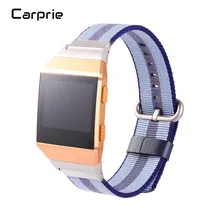 Новая лучшая цена! Релиз спортивный Королевский тканый нейлоновый браслет ремешок для Fitbit Ionic oct24