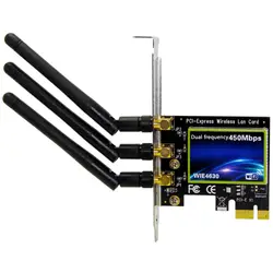 Интернет двухдиапазонный Настольный беспроводной внутренний 450 Мбит/с Wifi адаптер офисный высокоскоростной PCI Express домашняя сетевая карта