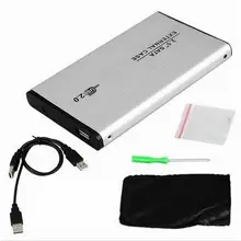 2," 2,5 дюймов USB 2,0 HDD чехол жесткий диск SATA внешний накопитель для хранения коробка K635