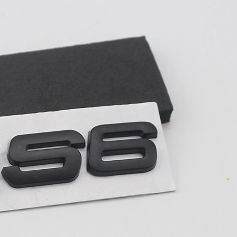 

S3 S4 S5 S6 S7 S8 RS3 RS4 RS5 RS6 RS8 Emblem Letters Number Metal Car Styling Refitting Trunk 3D Sticker for Audi A4L A6L A5 A7