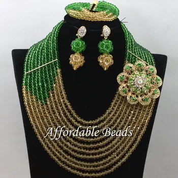 

Latest Fashion Beads Set Popular Bridal Jewelry Sets New Design Free Shipping ABW172