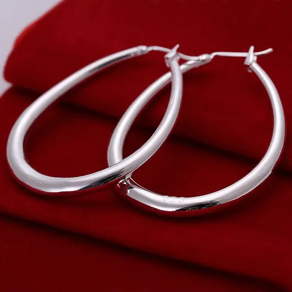 Серьги с серебряным покрытием, серебряные модные ювелирные серьги, U-образные ювелирные изделия, оптовая продажа, Бесплатная доставка, aksl LE080