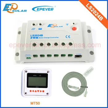 

White MT50 remote meter for controllers use LS2024B EPSolar regulator solar system 20A 20amp 12v 24v