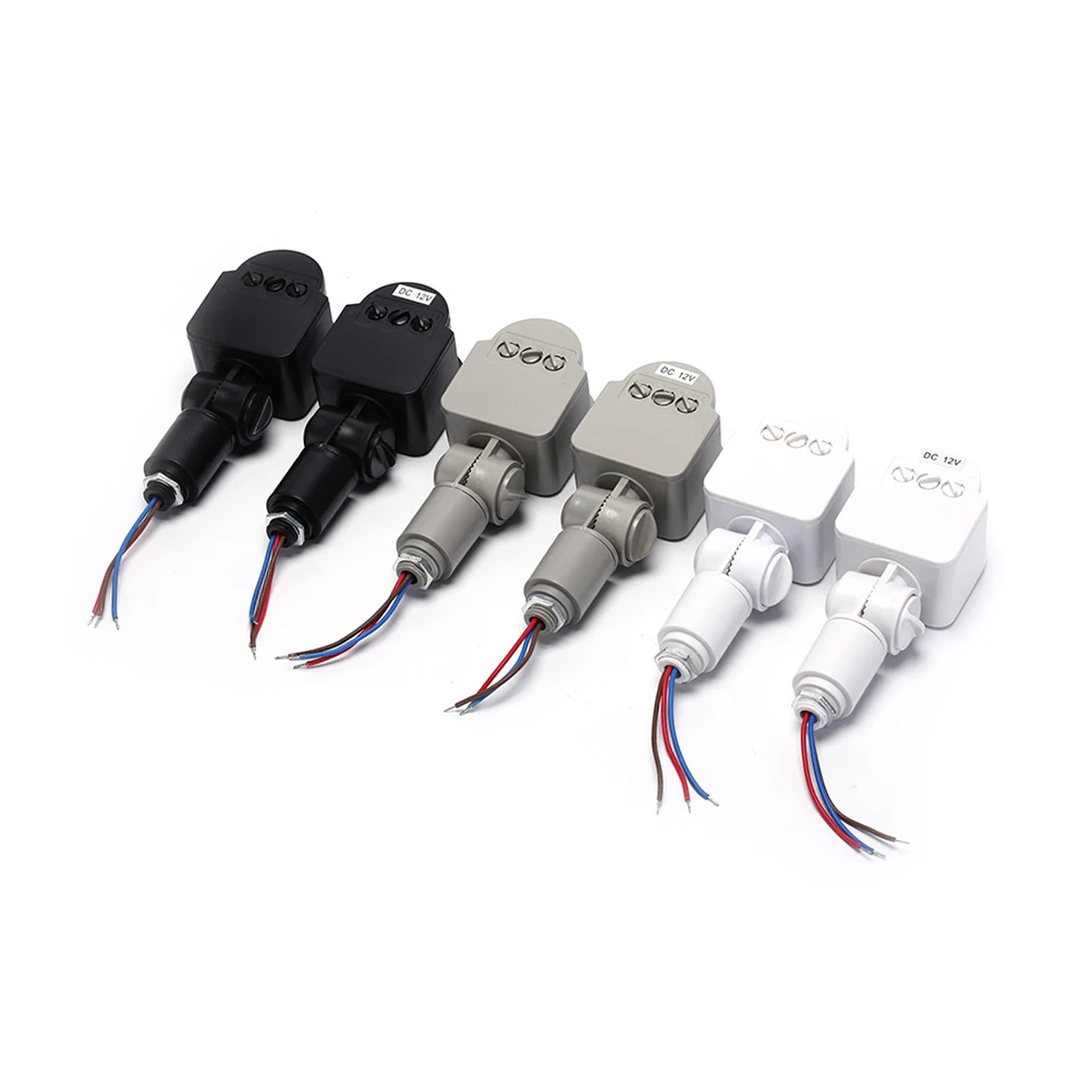 

1PCS Outdoor Motion Sensor 220V 12V Wall Light Lamp LED PIR Infrared Motion 180 Degree Rotating Switch Sensor Detector 3 colors