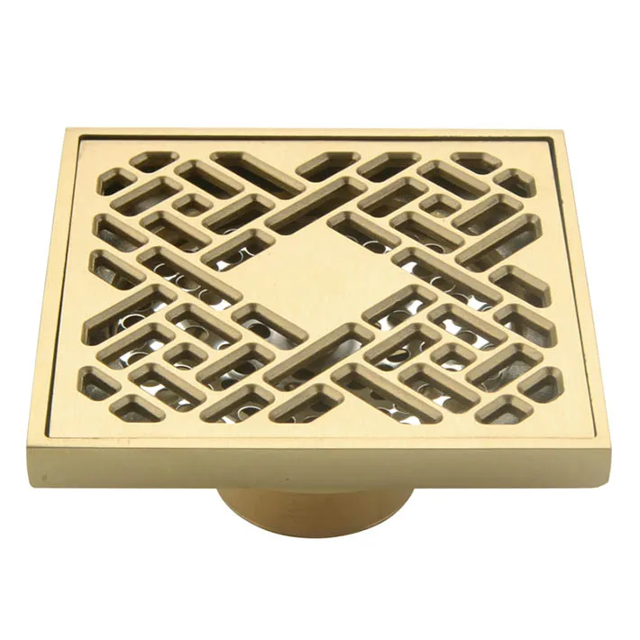 Copper floor drain fashion carved antique rustic antique brass anti