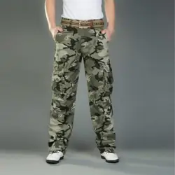 28-40 Специальное предложение Акция 2017 для мужчин s Jogger Осень Карандаш для мужчин камуфляж военная Униформа удобные брюки карго