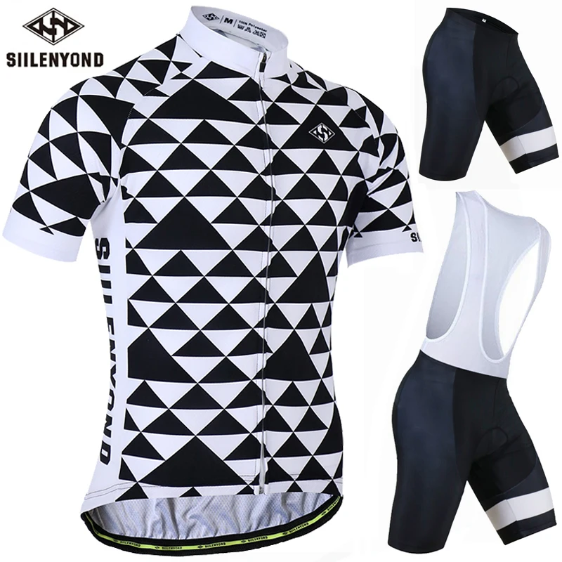 

Siilenyond Breathable Pro Cycling Clothing Cycling Sets Mountain Bicycle Clothes Cycling Jersey Set MTB Bike Sportwears