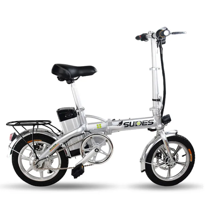 New 2016 X Front Brand Foldable Electric bicycle 14 inch Mini Cool Cycling 15A E font