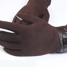 Мужские перчатки на весь палец, зимние перчатки для смартфона, кашемировые перчатки с сенсорным экраном, варежки, ветрозащитные, для холодной погоды, guantes frio 18