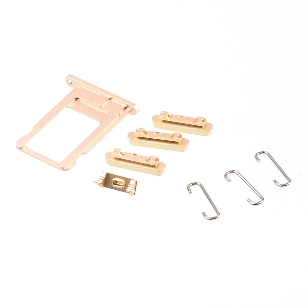 

100% original Hihg Quality original Side Volume+mute Switch+power on Off Buttons+sim Card Tray Slot for Iphone 6 4.7''