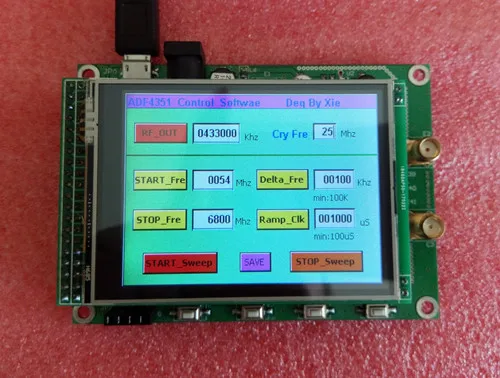 1 шт. ADF4350 DDS ВЧ генератор сигналов 137 М-4.4 г+ TFT ЖК-дисплей развитию STM32F103