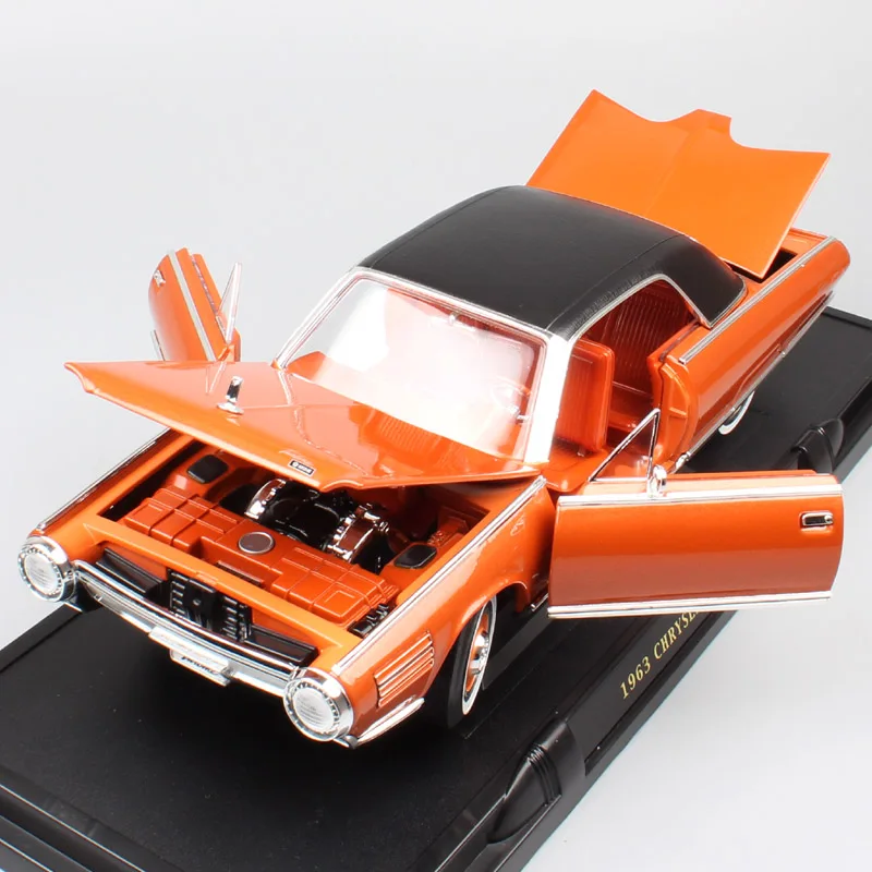 1:18 масштаб Большой классический винтажный люкс 1963 Chrysler турбинный автомобиль концепция Diecasts& транспортные средства модели игрушек подарки для детей