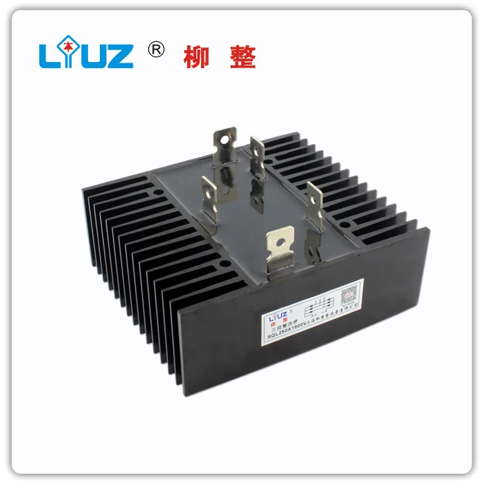 

[BELLA] SQL250A1600V three-phase bridge rectifier bridge rectifier (even radiator) high power - Liu whole --2pcs/lot